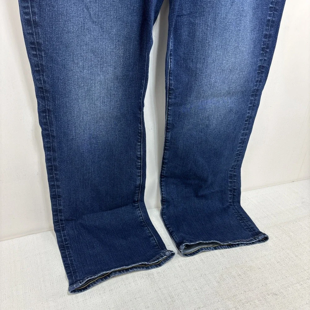 American Eagle‎ Original Boot Jeans Mens 40x32 Dark Blue Denim Pants Whiskered